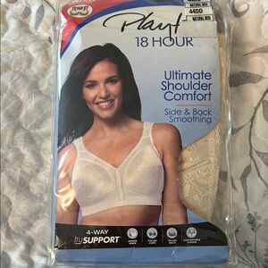 Playtex 18 Hour Ultimate Shoulder Comfort Bra - Cream, Size 44DD